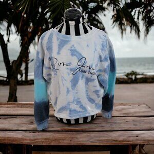 Ron Jon Surf Long Sleeve Crew Neck Tie Dye Oversized Pullover - Spring Break!